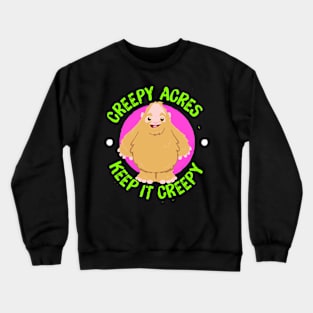 Creepy Acres Kawaii Sam Squatch Bigfoot Crewneck Sweatshirt